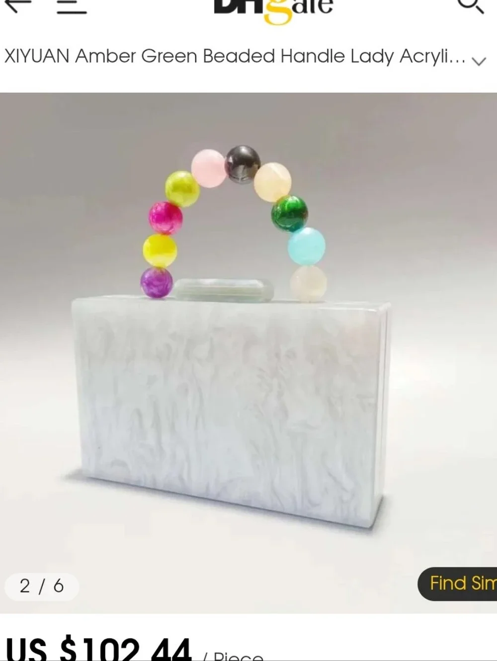 Colorful Beaded Wristlet Clutch - Multicolor